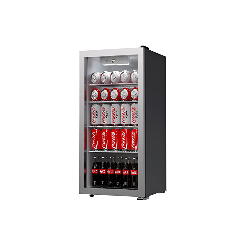 433 L 2 doors side by side silver glass