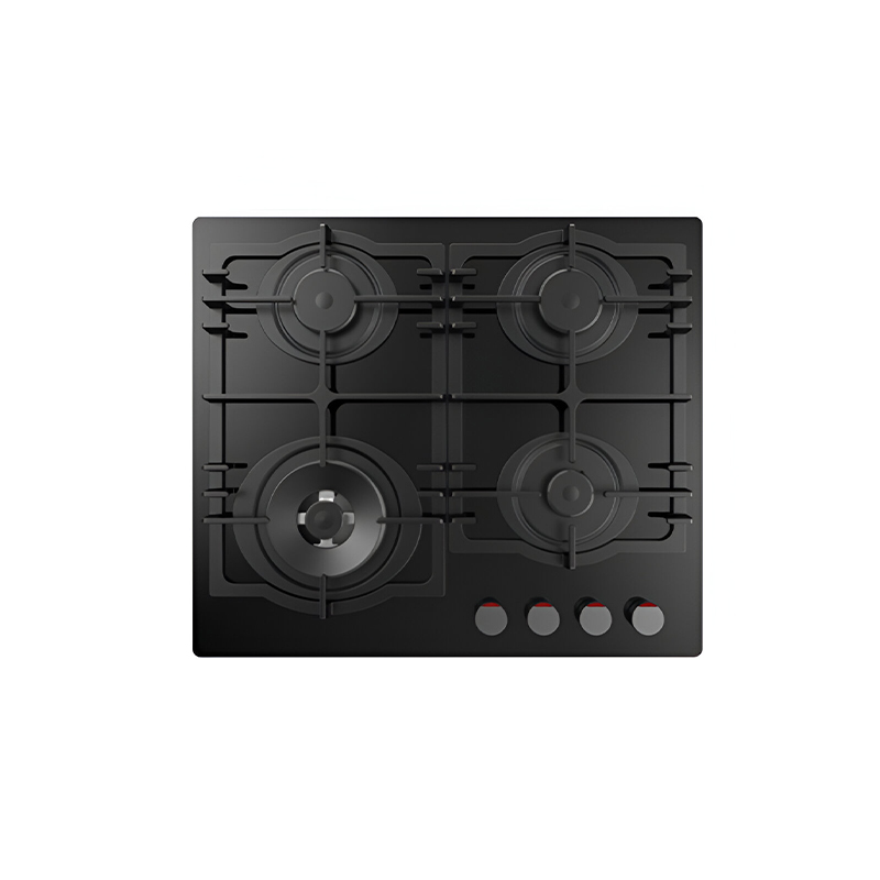 Gas 4 Heads Black Glass G4622GCP-HEAVY DUTY_FG POWER